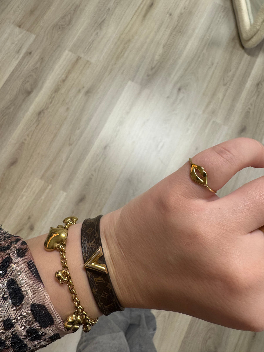 Lipjes Ring - Goud