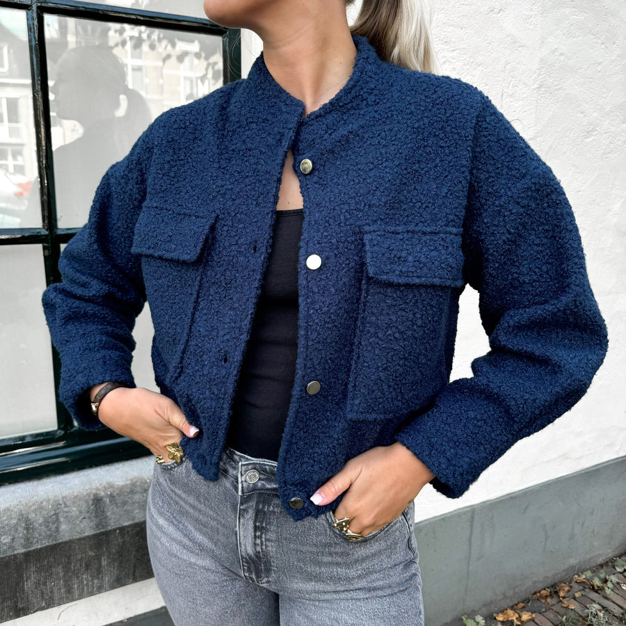 Teddy Jacket - Navy