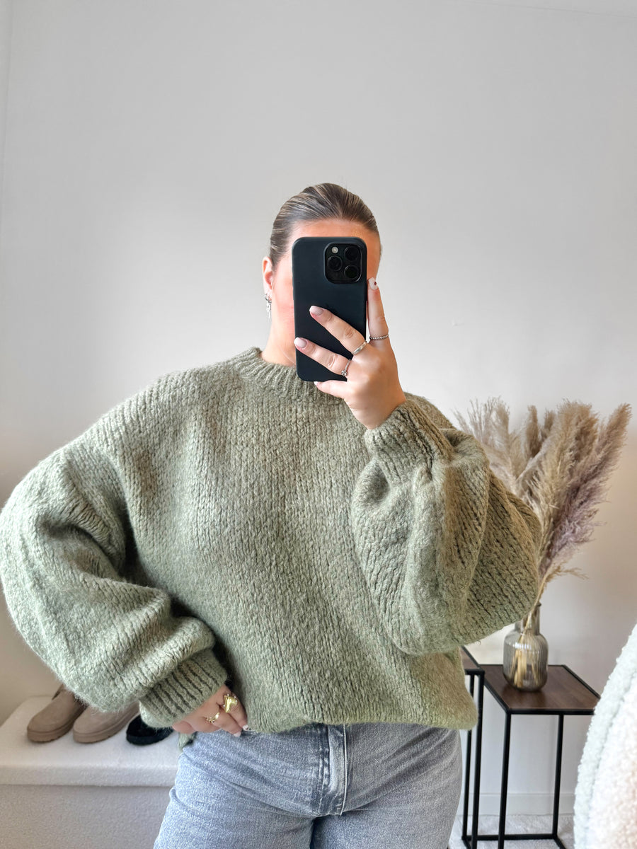 Sophie Knit Oversized - Olive